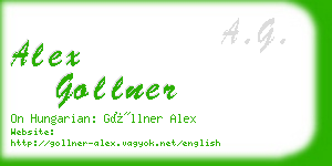 alex gollner business card